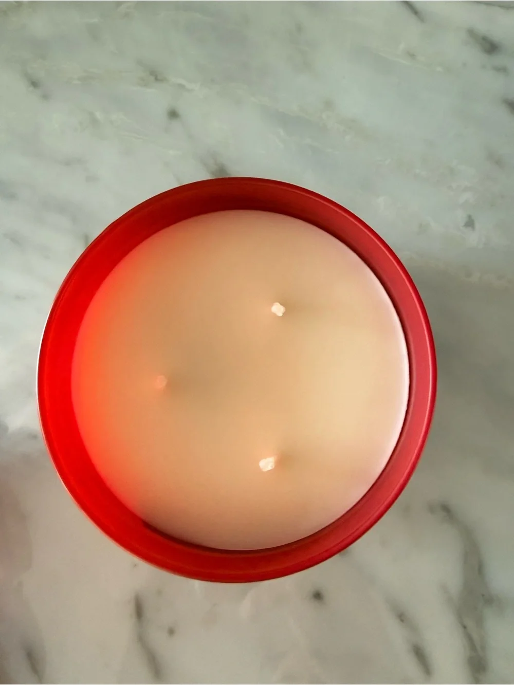 White Barn Bath & Body Strawberry Pound Cake 3 Wick Scented Candle - Red New